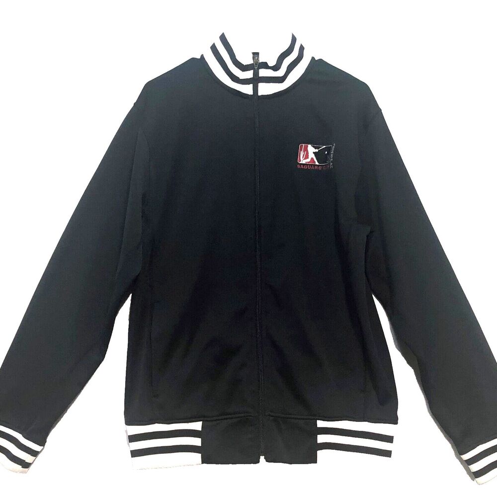 Rawlings Warm-up Jacket Mens Size Small Black Saguaro Cup Phoenix Baseball